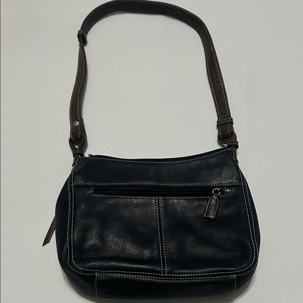 Tignanello Black Leather Shoulder Bag